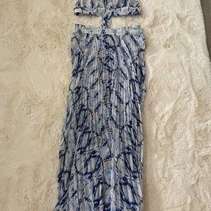 ASOS Womens Blue and White Cover-ups